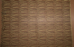 Abstract Lace in Black & Gold Metallic, Made in France
