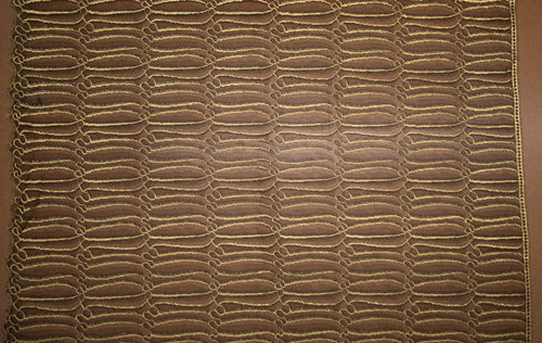 Abstract Lace in Black & Gold Metallic, Made in France