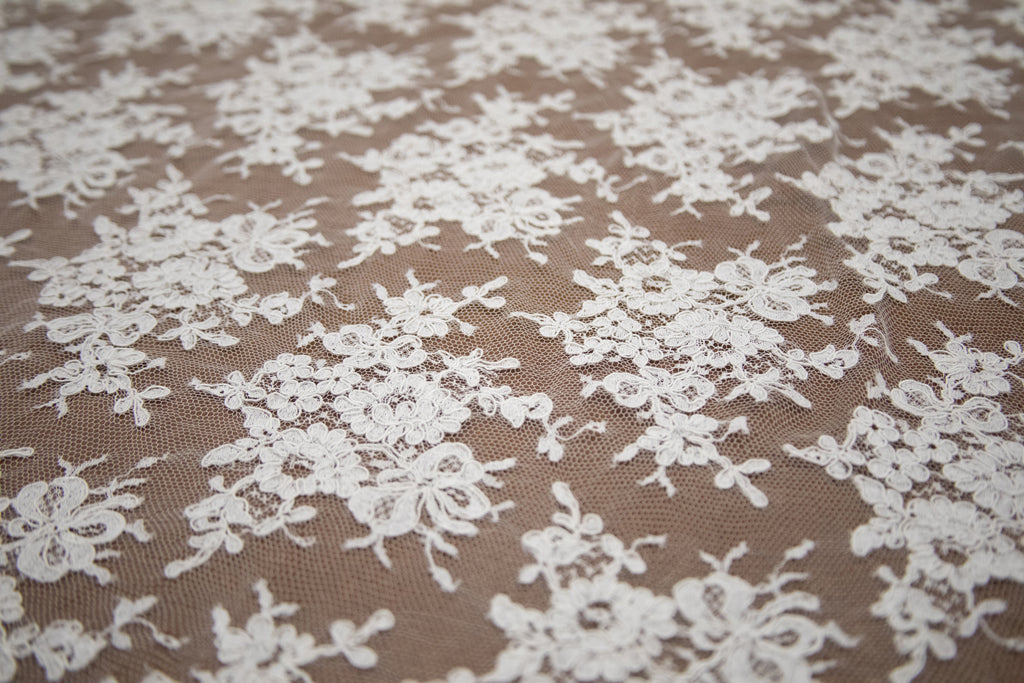 Alencon Lace in Off-White, Made in France