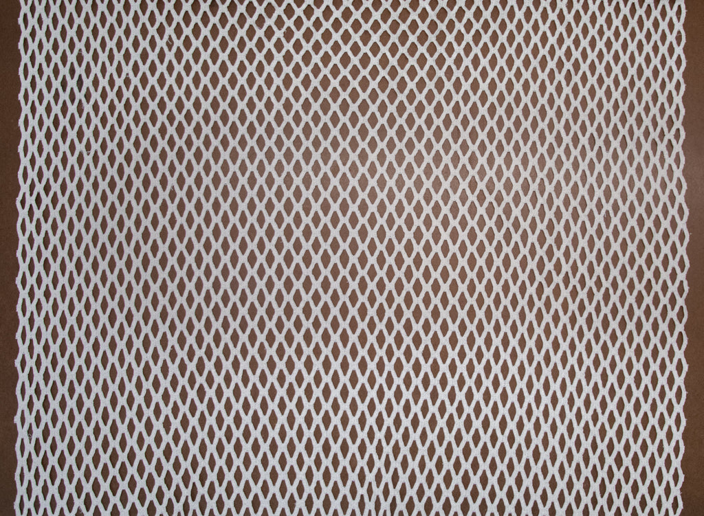 Abstract Stretch Lace in Off-White, Made in France