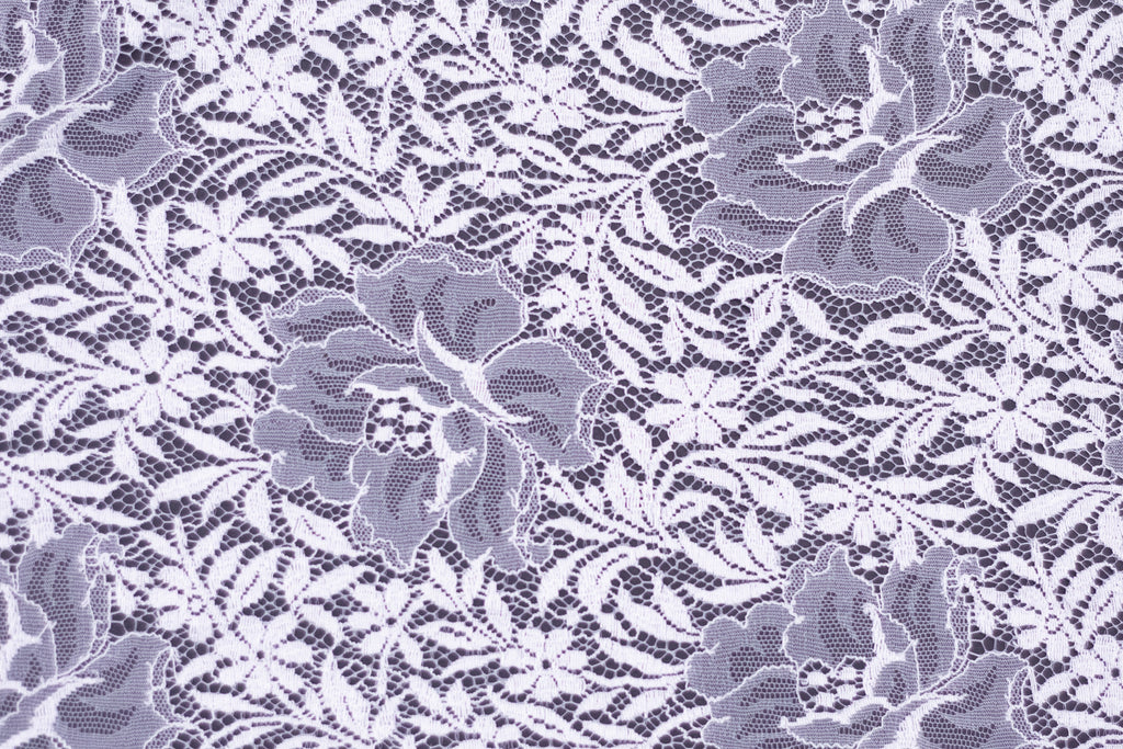 Floral Bridal Lace in Off-White, Made in France