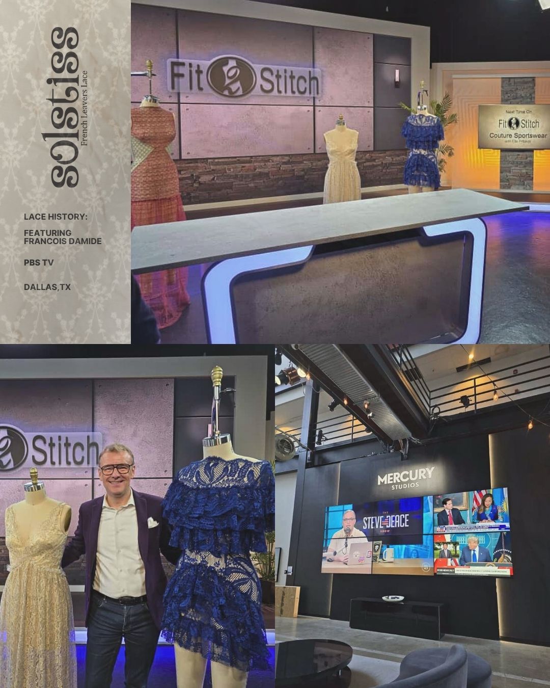 Solstiss USA CEO François Featured on Fit 2 Stitch on PBS Texas