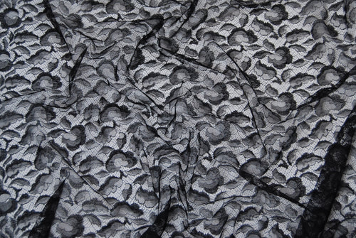 Abstract Lace in Black, Made in France