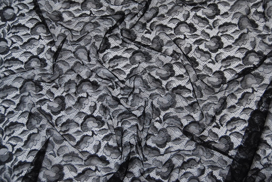 Abstract Lace in Black, Made in France
