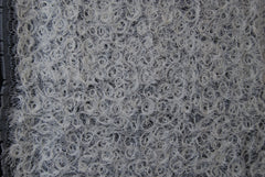 Abstract Embroidered Lace in Off-White, Made in France