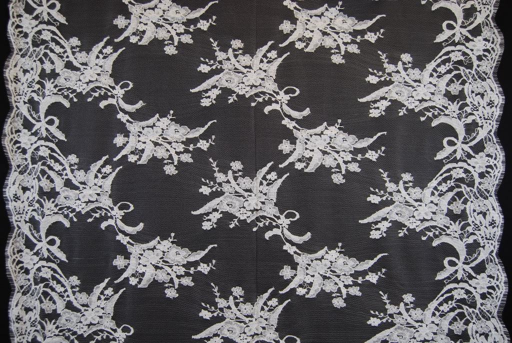 Bridal Cotton Lace in Off-White, Made in France