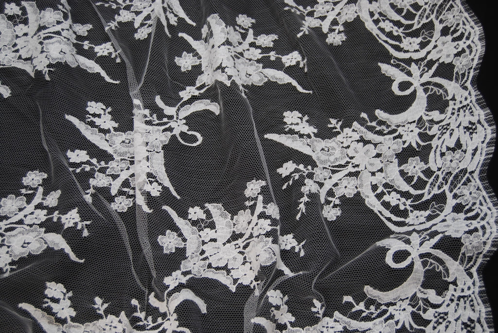 Bridal Cotton Lace in Off-White, Made in France