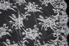 Bridal Cotton Lace in Off-White, Made in France