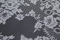 The Best French Leavers Allover Optic-White Floral Lace