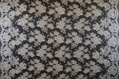 Alencon Pearled Lace in Off-White, Made in France