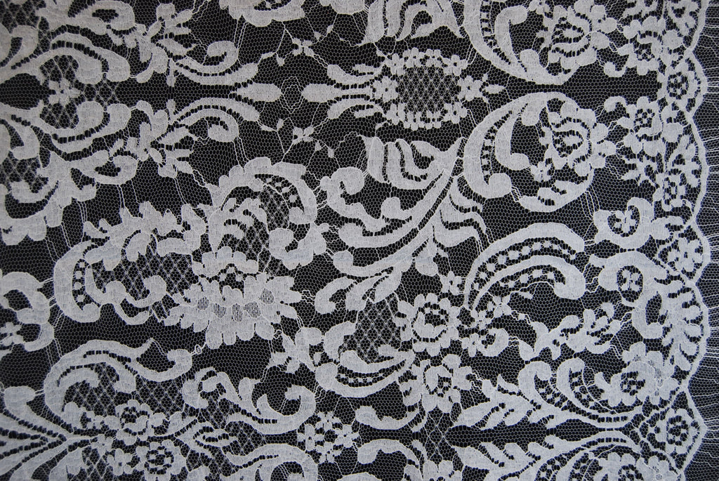 Cotton Lace in Off-White, Made in France