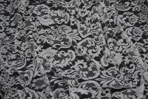 Cotton Lace in Off-White, Made in France