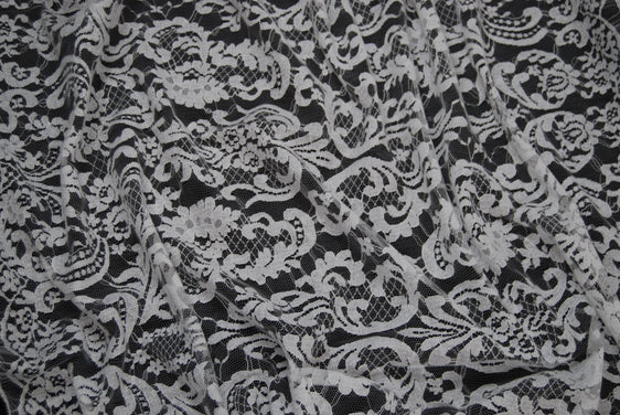 Cotton Lace in Off-White, Made in France