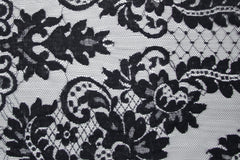 The Best French Leavers Allover Black Floral Lace
