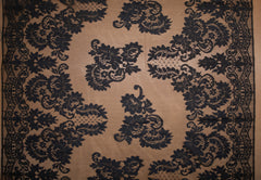 The Best French Leavers Allover Black Floral Lace