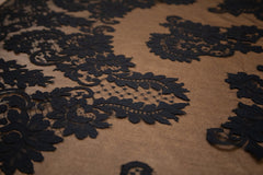 The Best French Leavers Allover Black Floral Lace