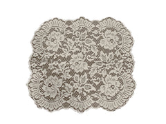Floral Table Placemat in Off-White, Made in France