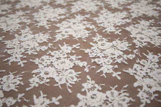 The Best French Leavers Allover Off-White Alençon Lace