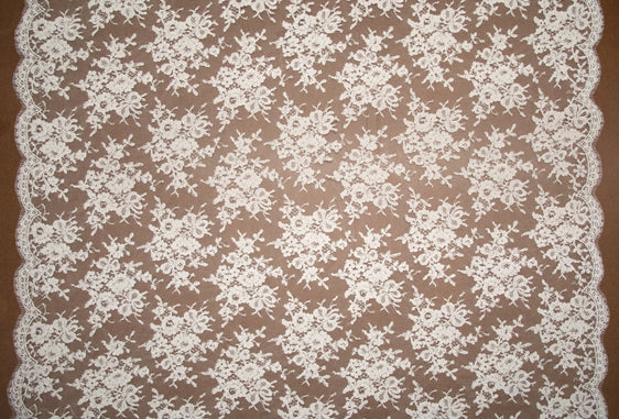 Alencon Lace in Ivory, Made in France