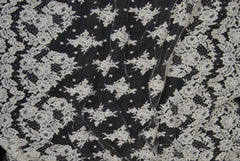 Alencon Bridal Lace in Off-White, Made in France