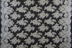 Alencon Bridal Lace in Off-White, Made in France