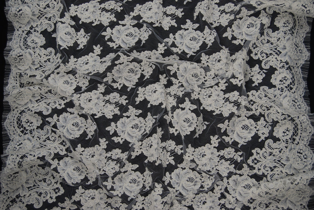Alencon Bridal Lace in Off-White, Made in France