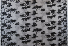 Abstract Lace in Black, Made in France