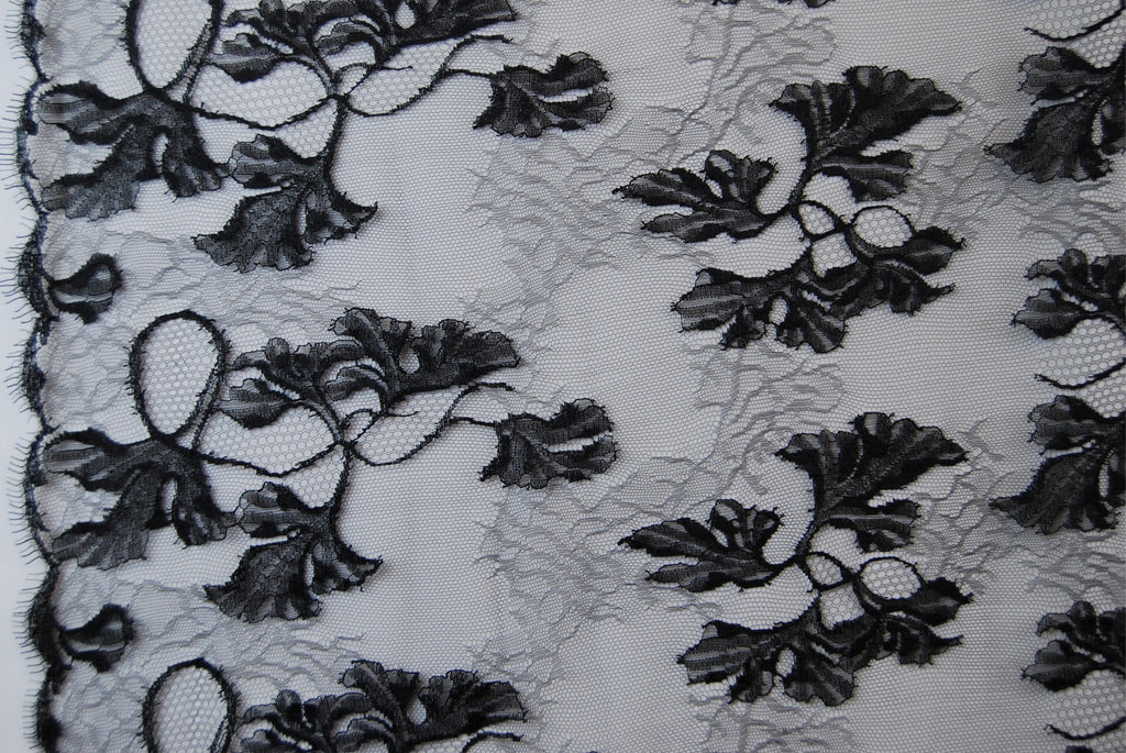 Abstract Lace in Black, Made in France