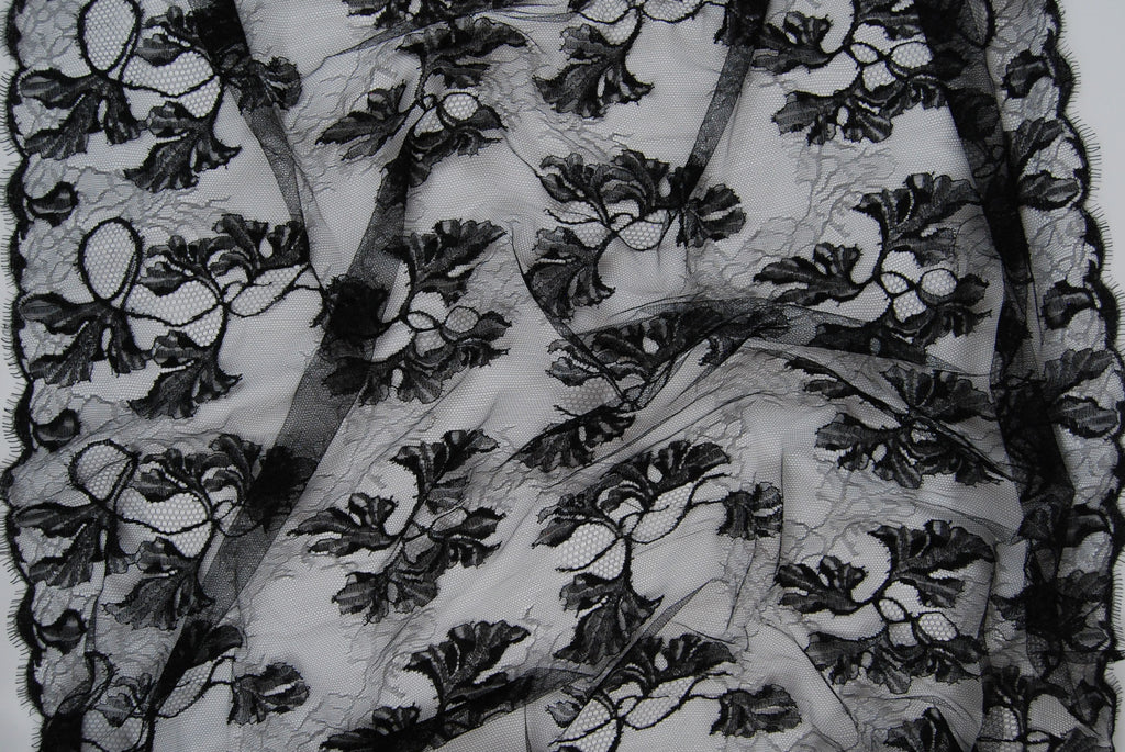 Abstract Lace in Black, Made in France