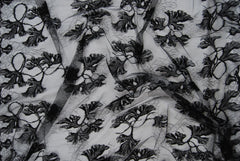 Abstract Lace in Black, Made in France