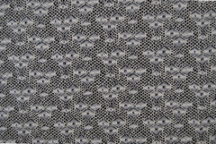 Abstract Cotton Lace in Off-White, Made in France