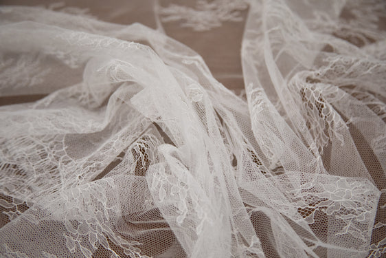 The Best French Leavers Allover Off-White Chantilly Lace