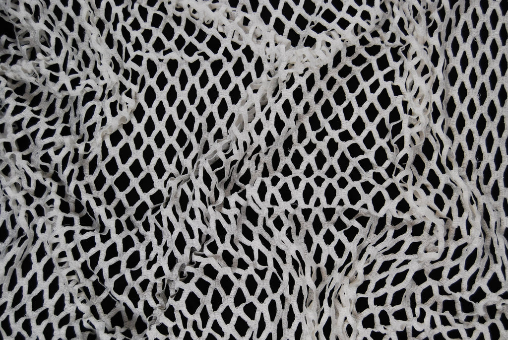 Abstract Stretch Lace in Off-White, Made in France