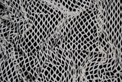 Abstract Stretch Lace in Off-White, Made in France