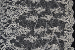 Alencon Bridal Lace in Off-White, Made in France