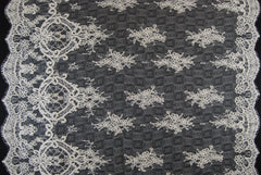 Alencon Bridal Lace in Off-White, Made in France