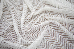 The Best French Leavers Allover Off-White Stretch Geometric Lace