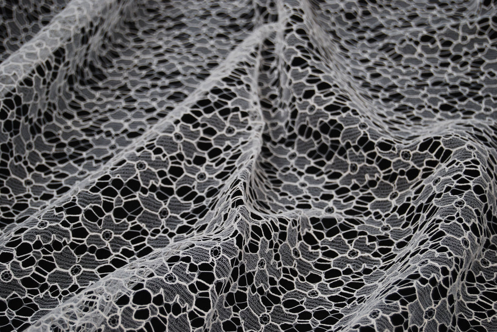 Floral Lace in Off-White, Made in France