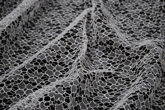 Floral Lace in Off-White, Made in France