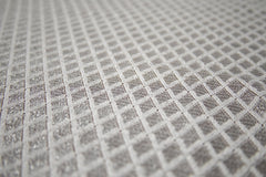 The Best French Leavers Allover Off-White/Silver Geometric Lace