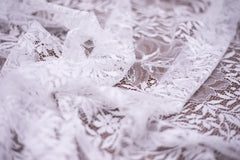 The Best French Leavers Allover Non-Optic White Floral Lace