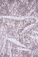 The Best French Leavers Allover Non-Optic White Floral Lace