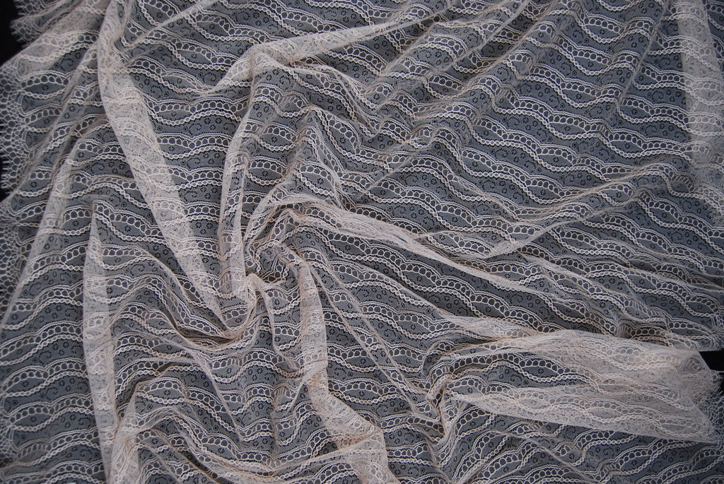 Chantilly Lace in Nude, Made in France
