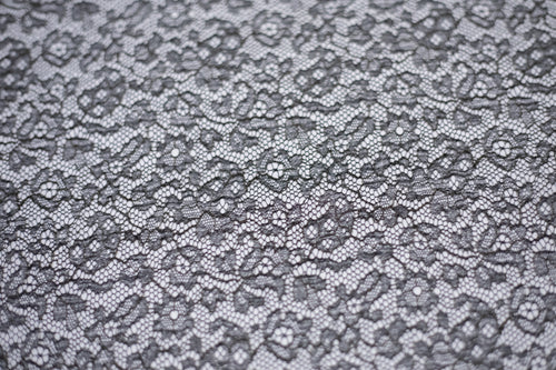 Chantilly Lace in Black/Gold Metallic, Made in France