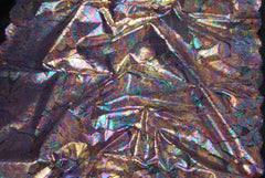 Metallic Film Lace in Rose Quartz / Iridescent, Made in France