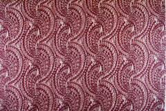 Stretch Lace in Burgundy, Made in France
